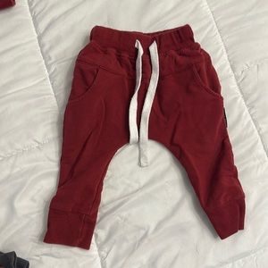 Little Bipsy Cranberry Jogger pants. Like new!